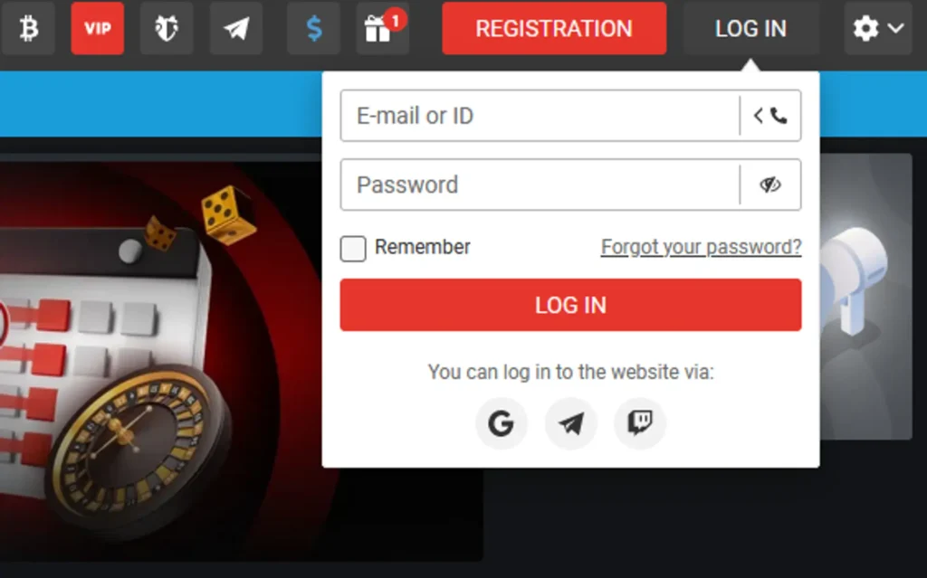 megapari casino log in