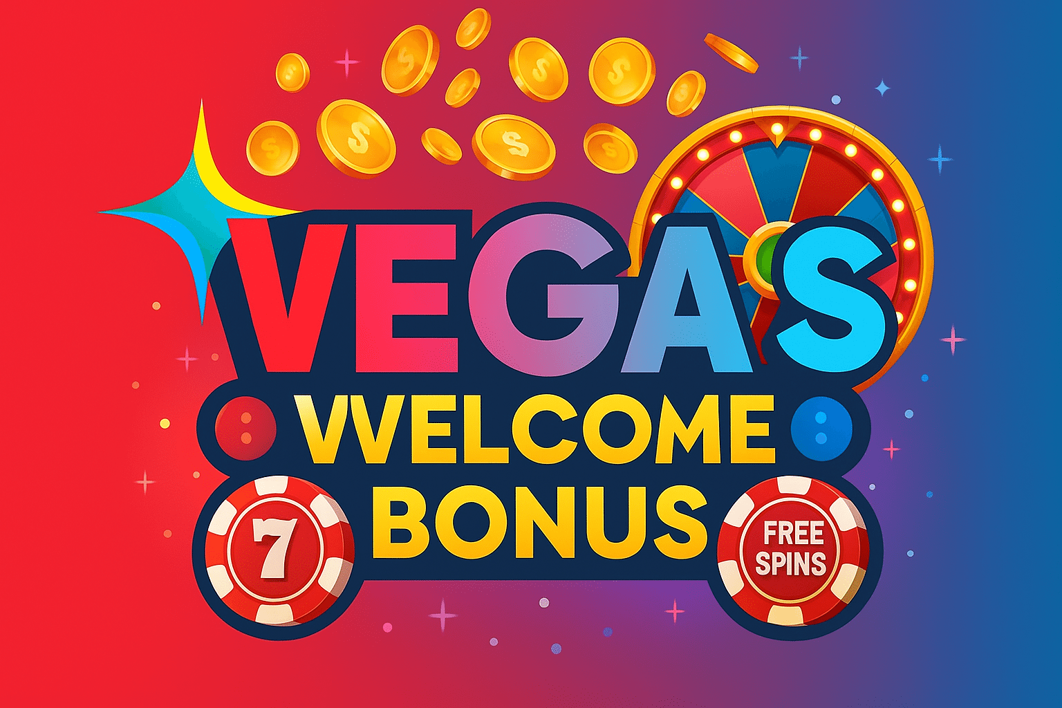 Бонуси й фріспіни – промо‑банер Vegas.ua
