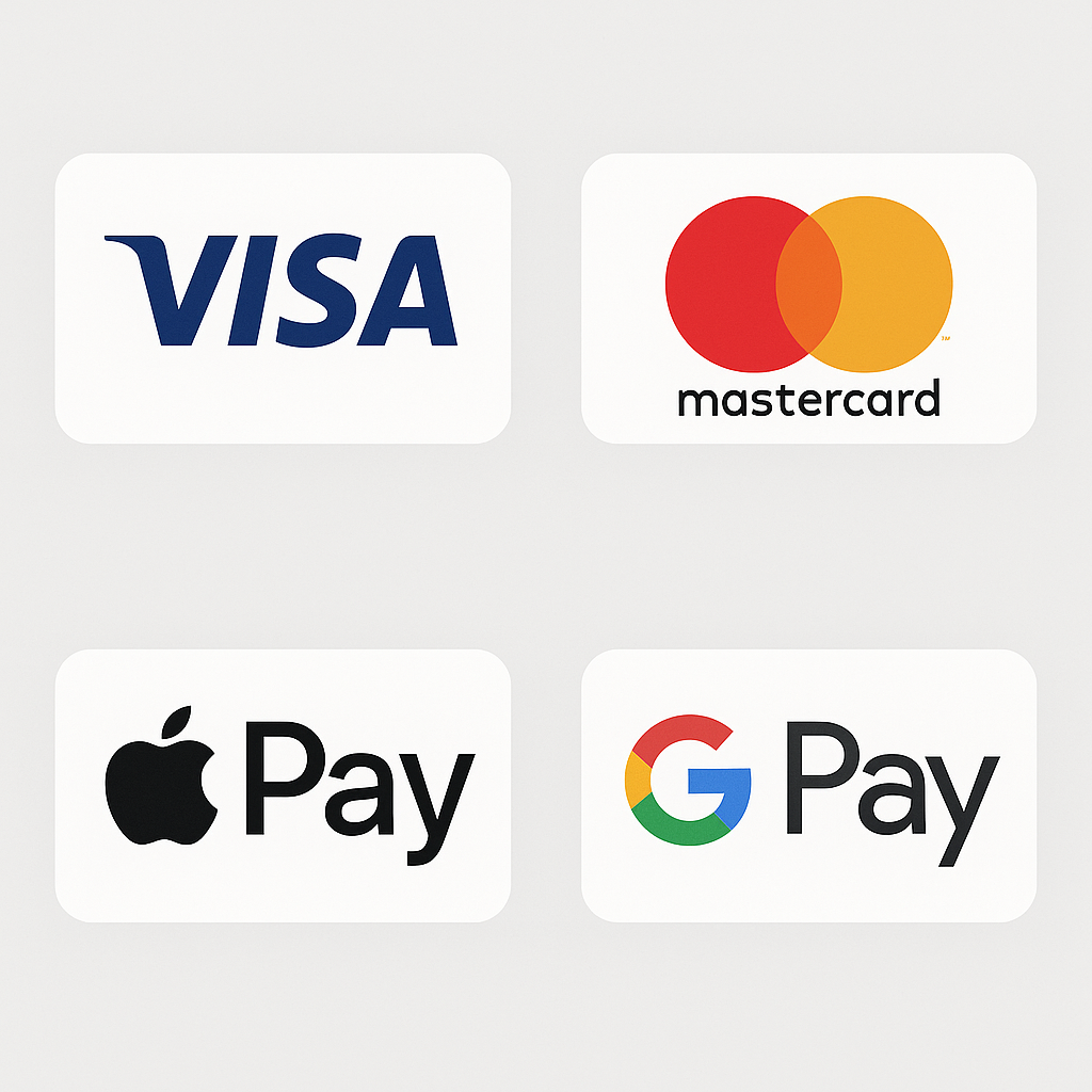 Платіжні системи: банківські картки, Apple Pay та Google Pay