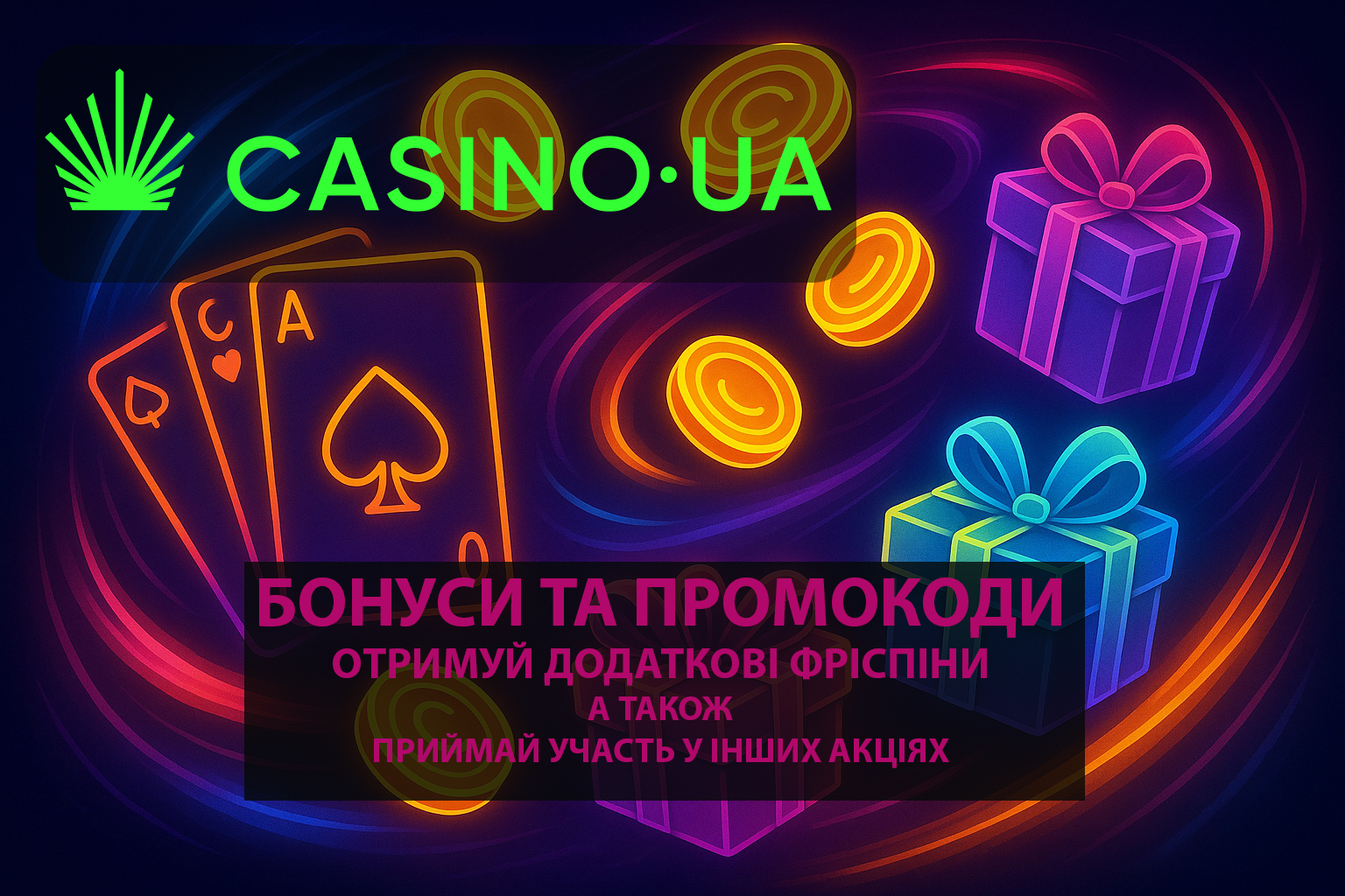 Промокоди Casino.ua: актуальні коди та акції вересня 2025