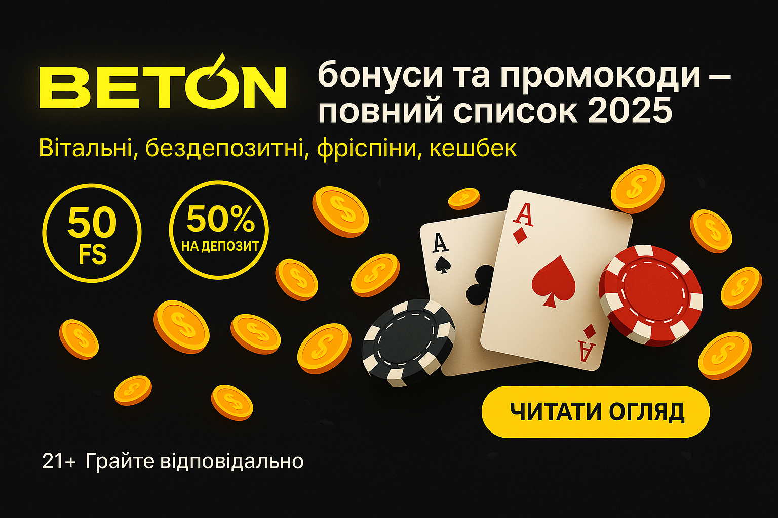 BETON: бонусы и промокоды — полный список 2025
